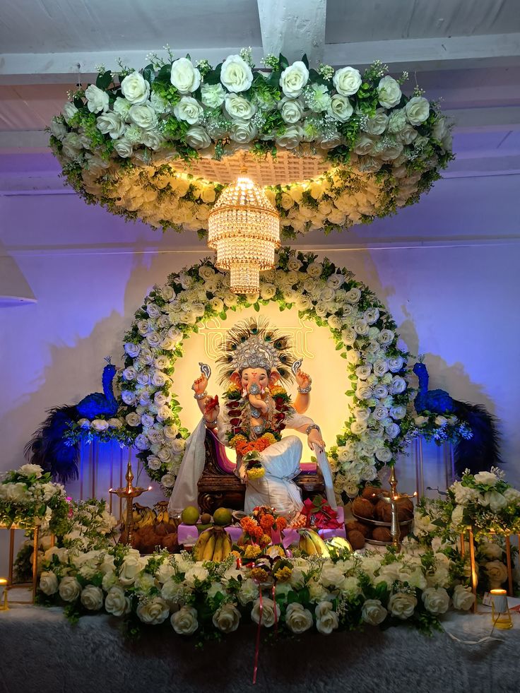 Ganpati decoration decoration setup in Mumbai